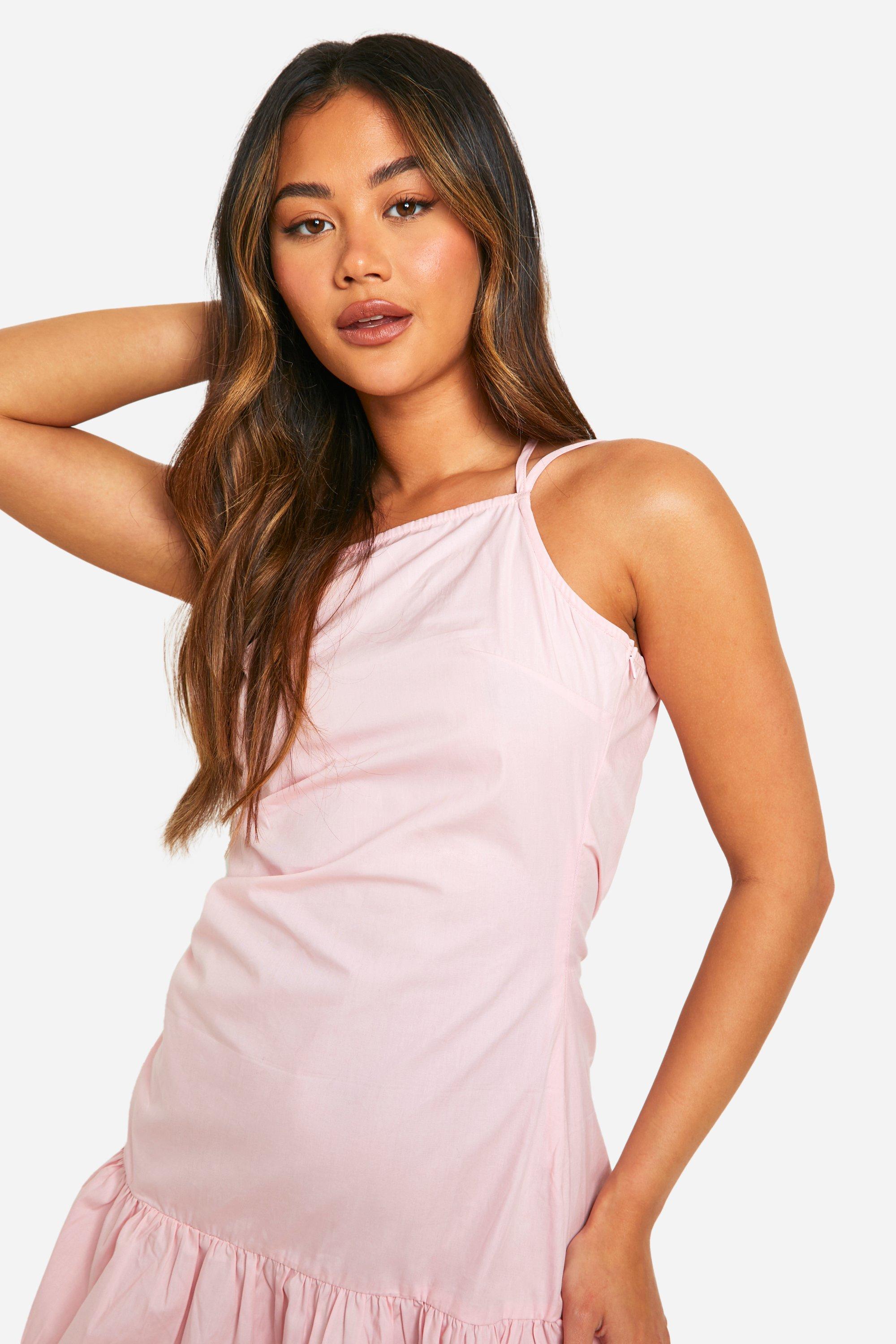 Pale pink linen dress sale